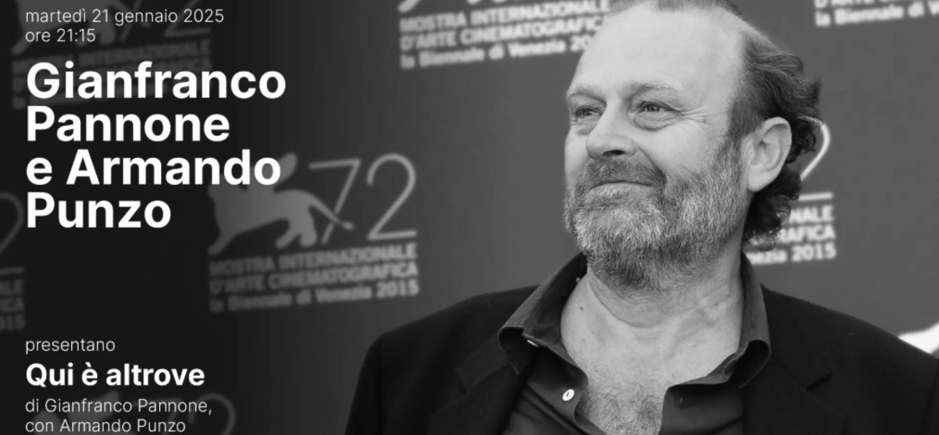 "Qui è altrove" - Proiezione del film documentario e incontro con il regista Gianfranco Pannone