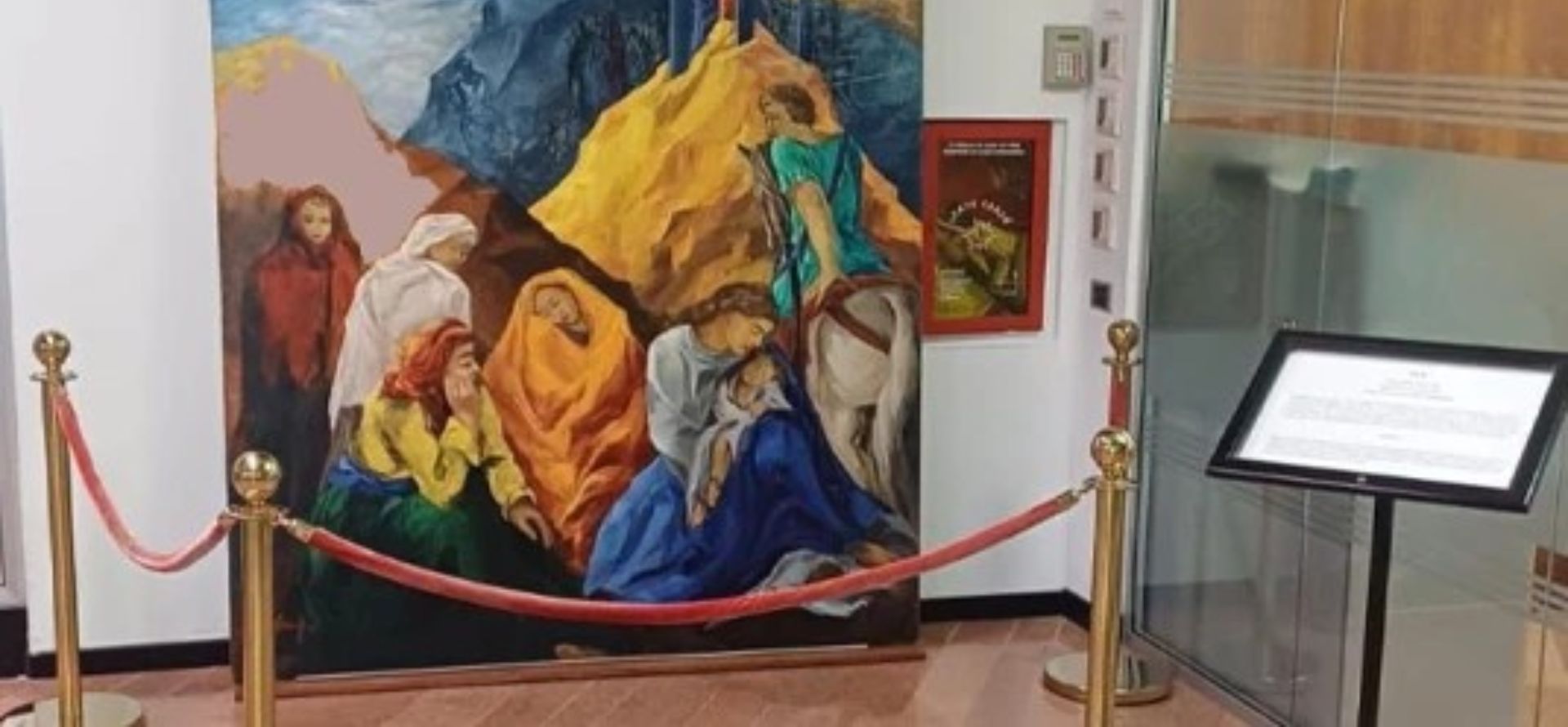 A Buguggiate una pala religiosa in banca