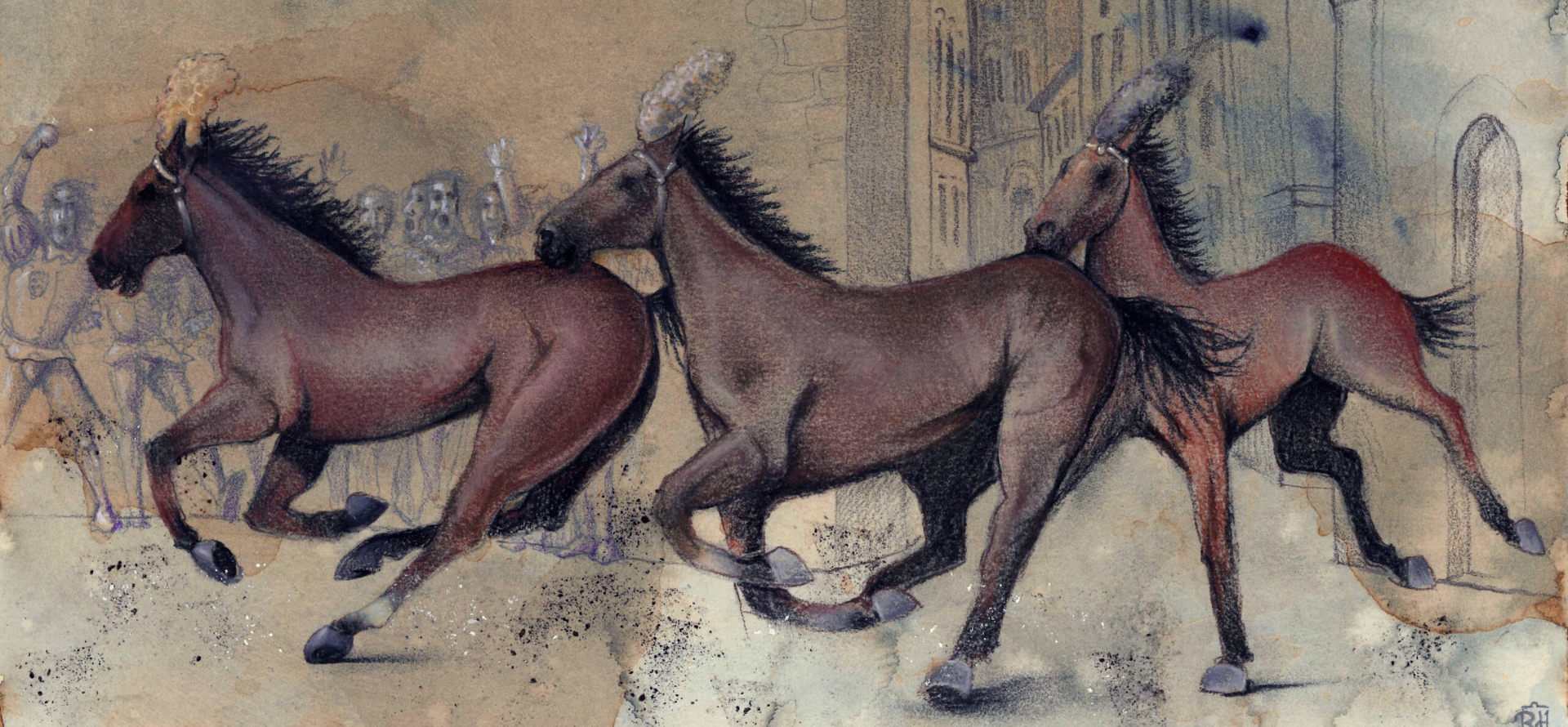 Riccardo Manganelli artista per un palio