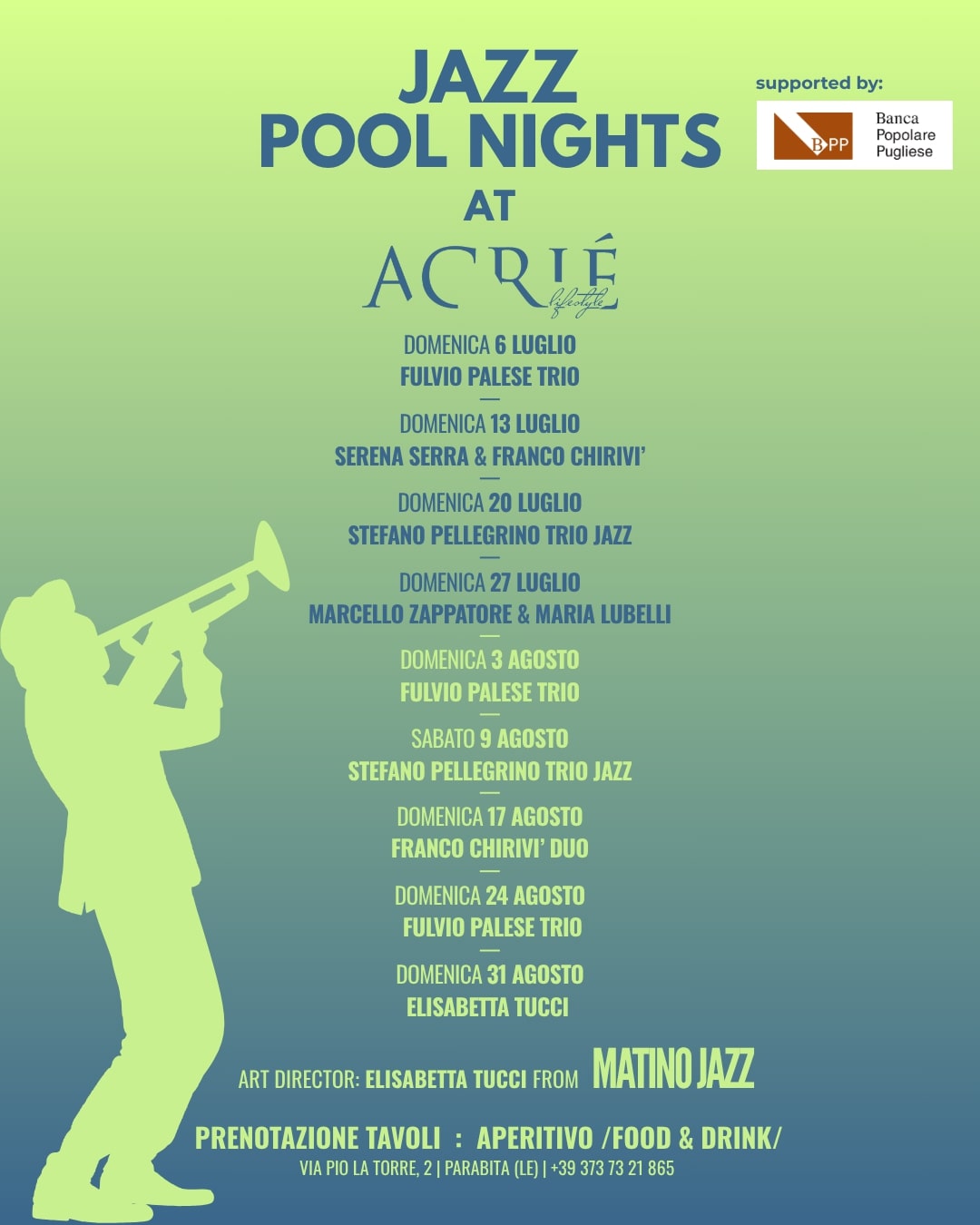 Rassegna estiva di musica jazz "ACRIÉ Sounds Jazz"