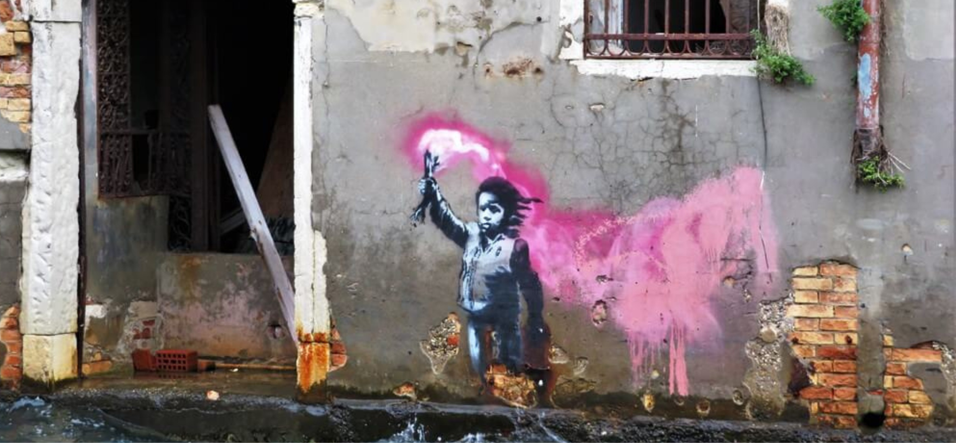 Messo in salvo il Bambino Migrante di Banksy